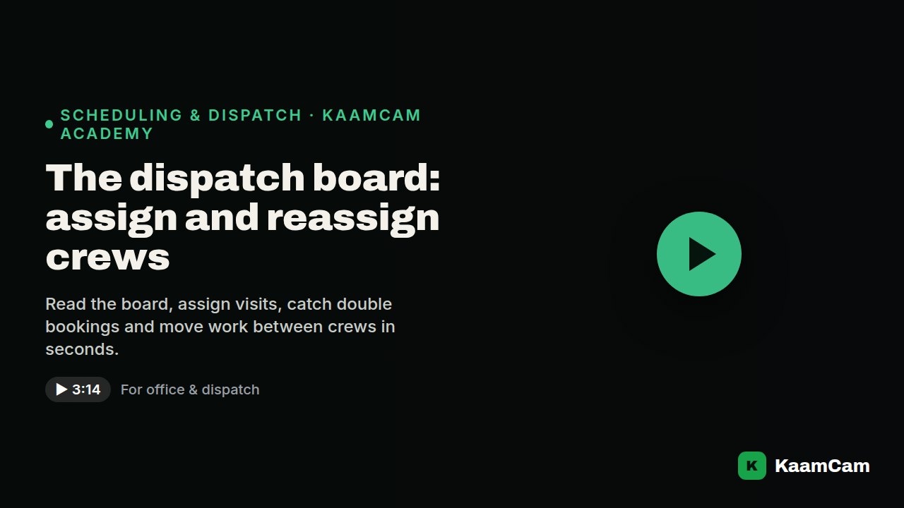The dispatch board